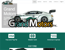 Tablet Screenshot of grandmotors.ca